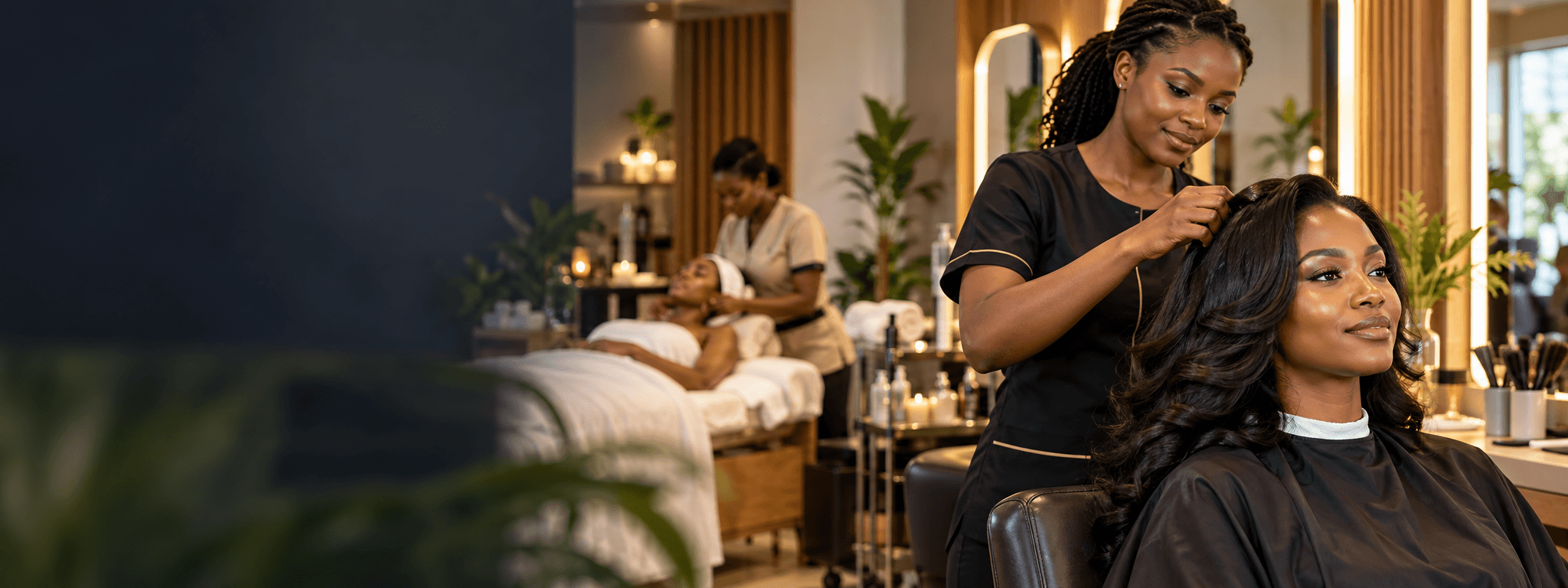 Professional hair salon and spa services